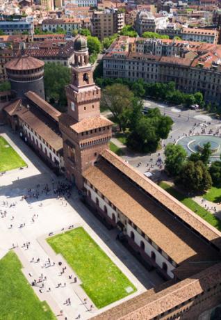 Sforza Castle: view from above