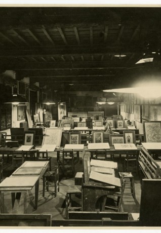 Art workshop at Milano Castle ca. 1906
