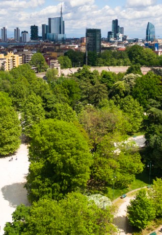Parco Sempione veduta panoramica