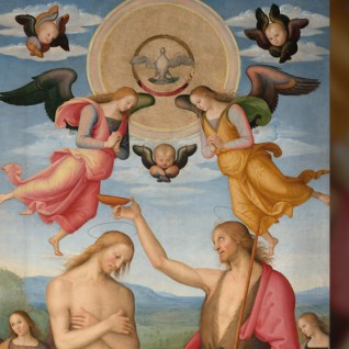 The Baptism of Christ by Perugino - Photo Galleria Nazionale dell'Umbria