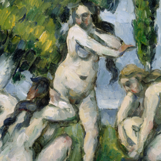 Cézanne e Renoir.  Dalle collezioni del Musée d’Orsay e dell’Orangerie (19 marzo 2024 – 30 giugno 2024) Paul Cézanne - Trois baigneuses (© 2024 RMN-Grand Palais / Hervè Lewandowski / RMN-GP / Dist. Photo SCALA, Firenze)