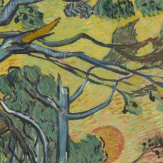 Vincent van Gogh - Pine trees at sunset - Kröller-Müller Museum, Otterlo