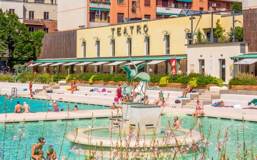 100 Things to do in Milano this Summer : relax at Bagni Misteriosi. Pic: Francesco di Rosa